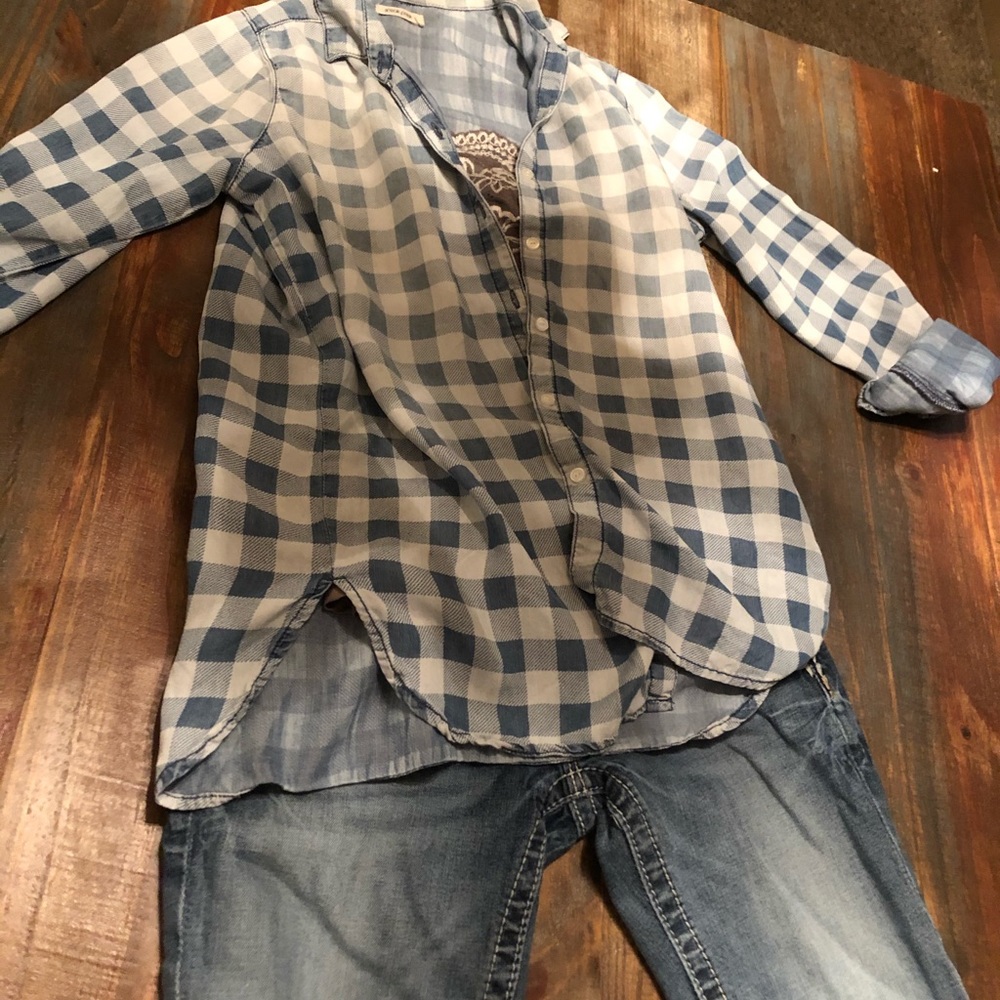 Sneak Peek Long Sleeved Button Down Shirt